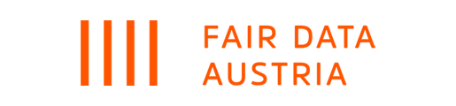 Logo Fair Data Austria orangerot